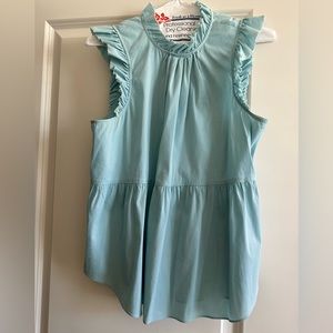 Cinq A Sept Ruffle Peplum Blouse